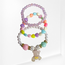 Load image into Gallery viewer, Kids Teddy Bear Bracelet Set
