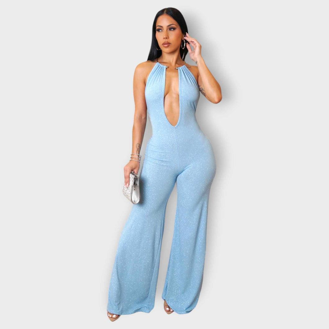 Call Me Sexii Jumpsuit ~ Blue