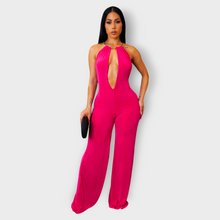 Load image into Gallery viewer, Call Me Gorgeous Jumpsuit ~Fuchsia
