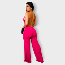 Load image into Gallery viewer, Call Me Gorgeous Jumpsuit ~Fuchsia
