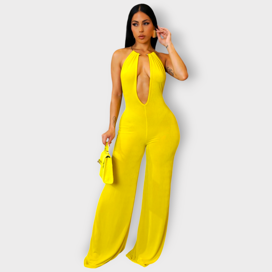 Call Me Gorgeous Jumpsuit ~ Yellow