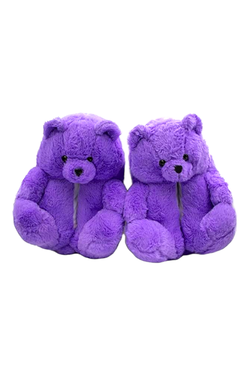 Cuddly Bear Slips-Purple