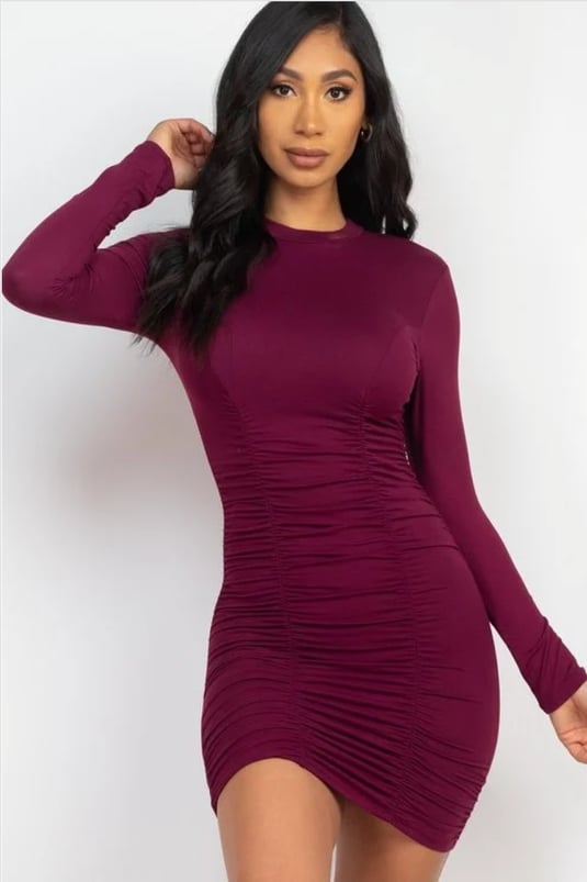 Life Of The Party Dress- Burgundy