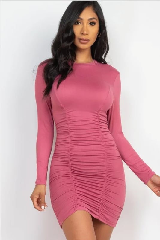 Life Of The Party Dress- Mauve