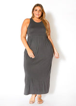 Load image into Gallery viewer, Out and About Maxi Dress- Charcoal
