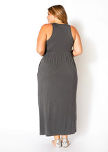 Load image into Gallery viewer, Out and About Maxi Dress- Charcoal
